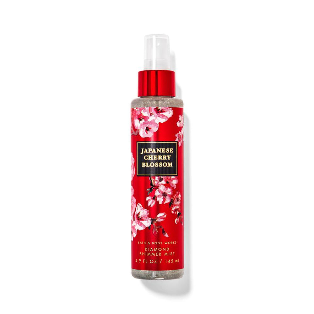 Bath & Body Works Japanese Cherry Blossom Diamond Shimmer Body Mist for Women, 145 ml