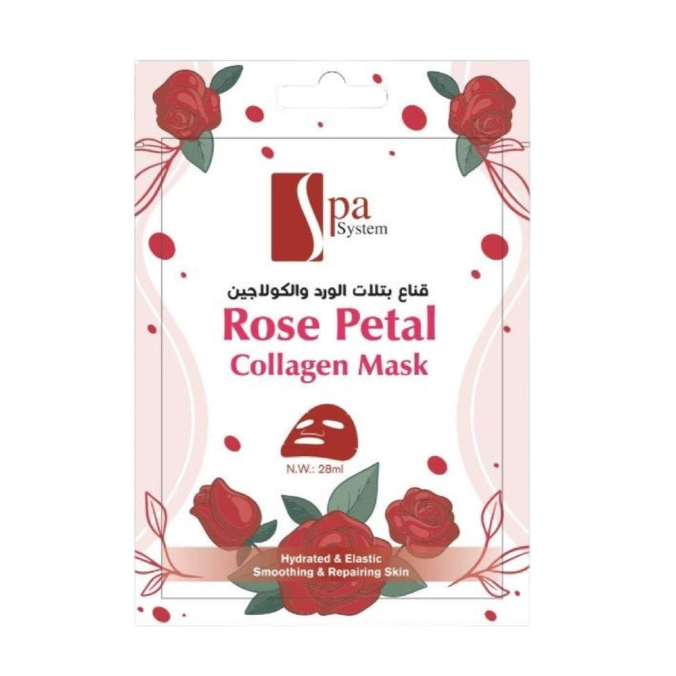 Spa System Rose Petal & Collagen Face Mask 28 ml