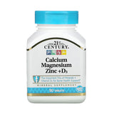 21st Century Calcium Magnesium Zinc + D3 90 Tablets