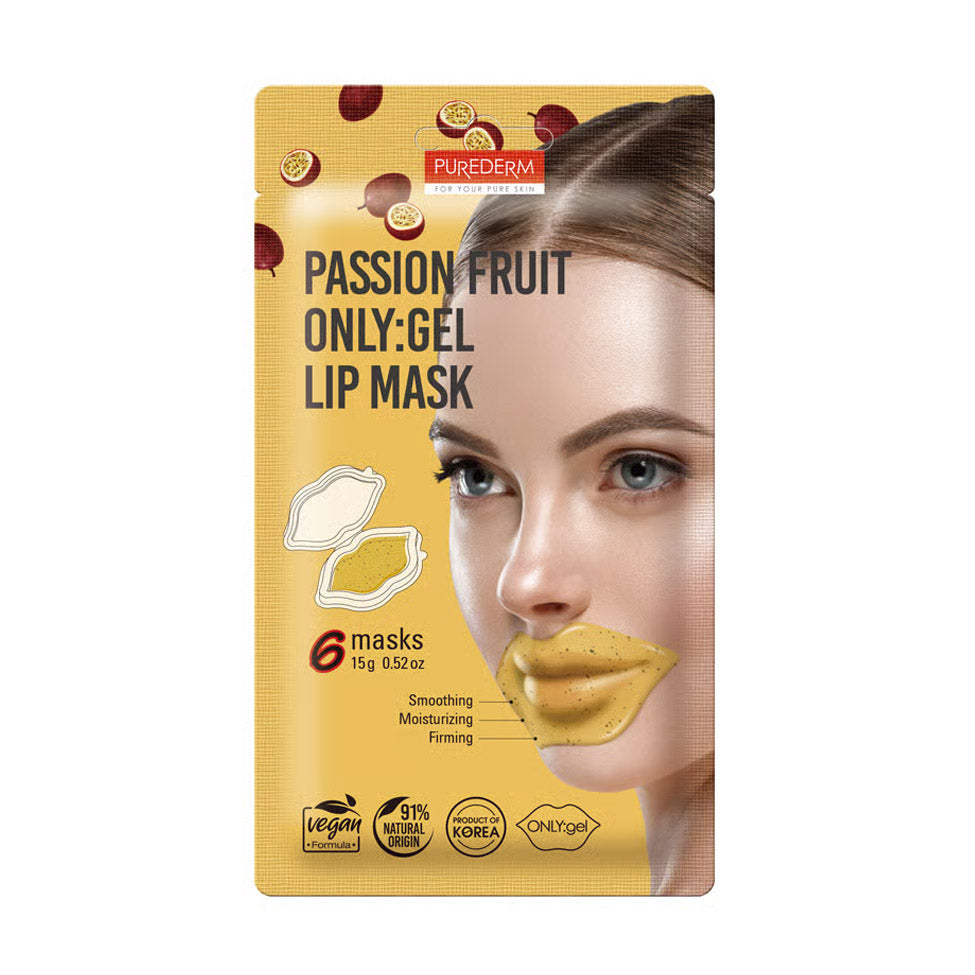 Purederm Passion Fruit Only: Gel Lip Mask 6 Pieces