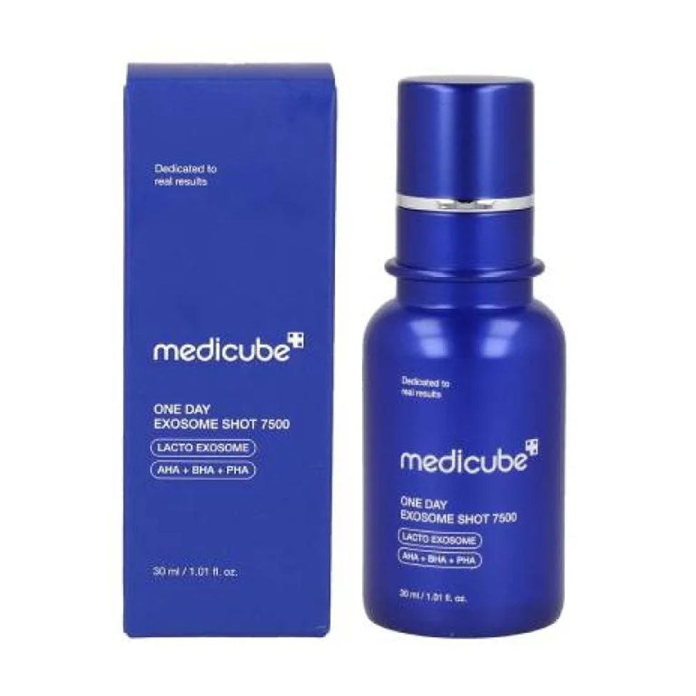 ميديكيوب امبولة الوجه اكسوسوم شوت 7500 جزء معزز للبشرة 30 مل |  صيدلية.كوم.