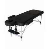 Portable massage bed black