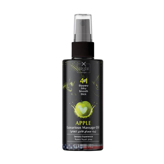 X-Night Delight Massage Oil 4×1 Luxurious Apple 120ml