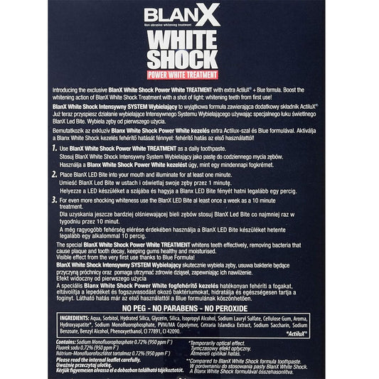 بلانكس معجون اسنان وايت شوك التبيض المكثف 50 مل