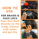 Cantu Protective Styles by Angela Hair Bath & Cleanser with Apple Cider Vinegar & Aloe 296 ml