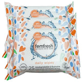 offer Fem Fresh Refreshing & Soothing Wet Wipes 25 Wipes - 3 Boxes