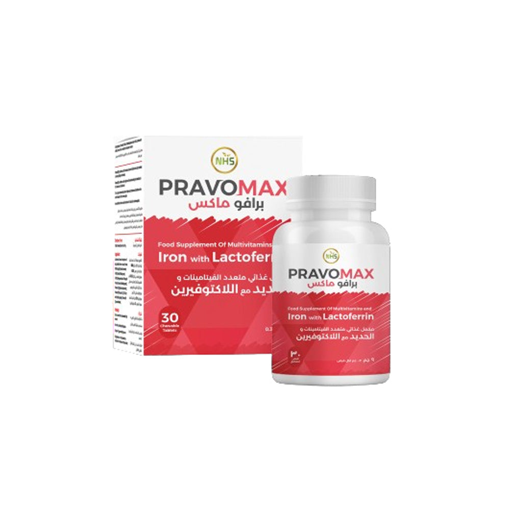 PravoMax Iron + Vitamins 30 Chewable Tablets