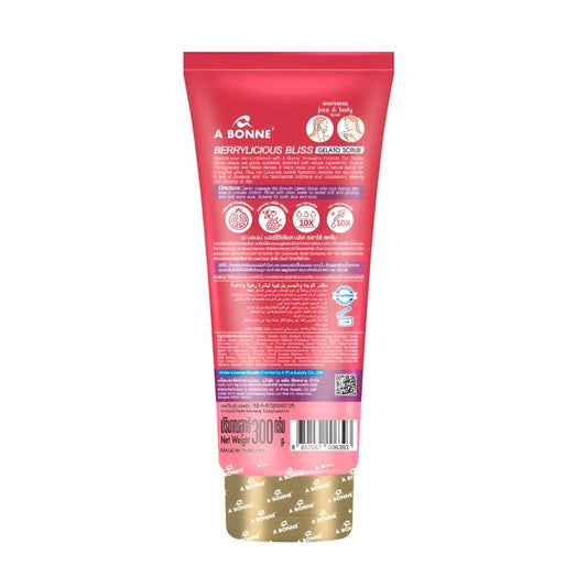 Abbone Gelato Exfoliator with Delicious Soft Berry 300 g