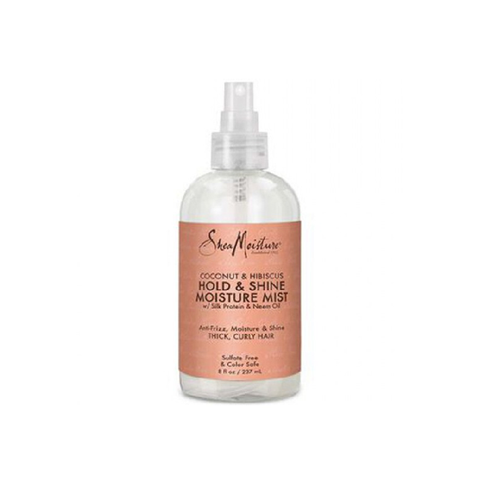 Shea Moisture Hair Strengthening Spray, Hold and Shine with Coconut and Hibiscus 237 ml