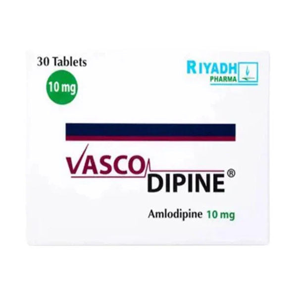 Vascodipine 10 mg 30 tablets