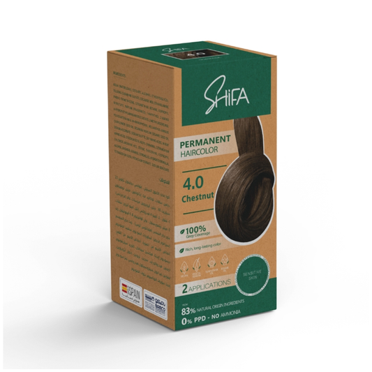Shifa Permanent Hair Dye 4.0 Chestnut 100 ml