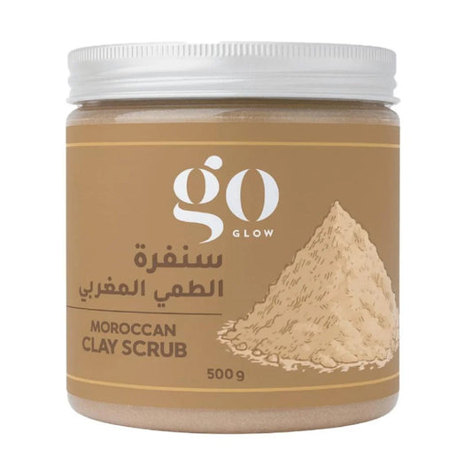 Go Glow Moroccan Clay Face and Body Scrub 500 grams