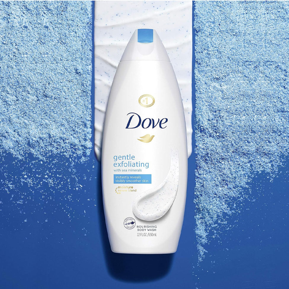 Dove Exfoliating &amp; Soothing Mineral Body Wash - 500ml