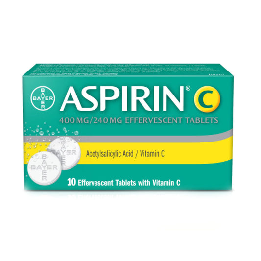 Aspirin C Effervescent 10 Tablets