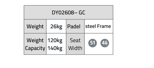 كرسي متحرك بقاعدة حمام DY02608GC |  صيدلية.كوم.