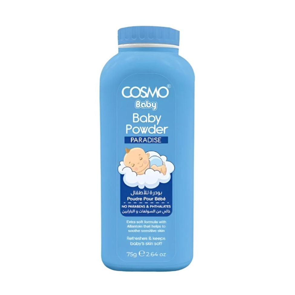 Cosmo Baby Powder Sulfate and Paraben Free Paradise 75 grams