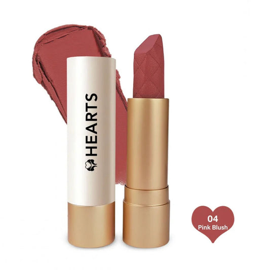 Hearts Lipstick Creamy Pink Blush 04