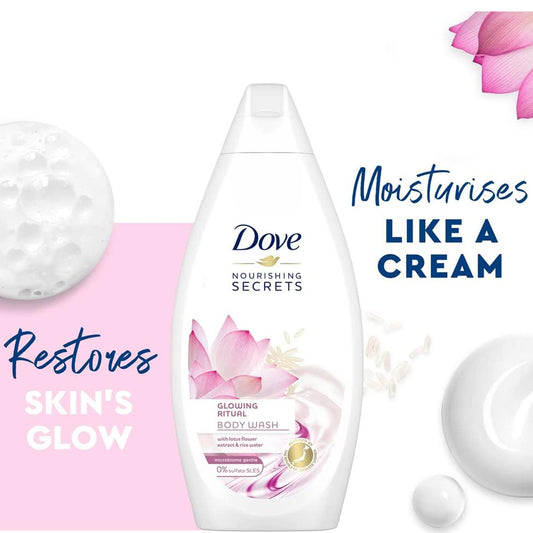 Dove shower gel lotus flower and rice water 500 ml