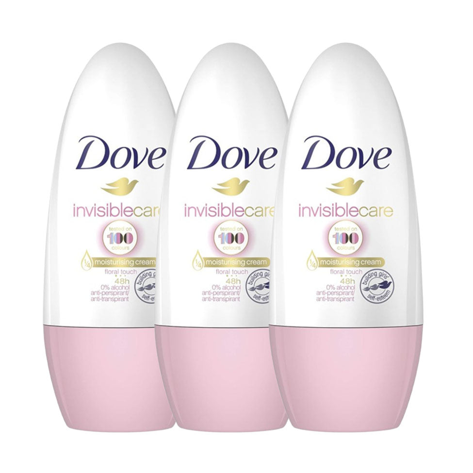 Dove Deodorant Roll On Leaves No Pink 50 ml x 3
