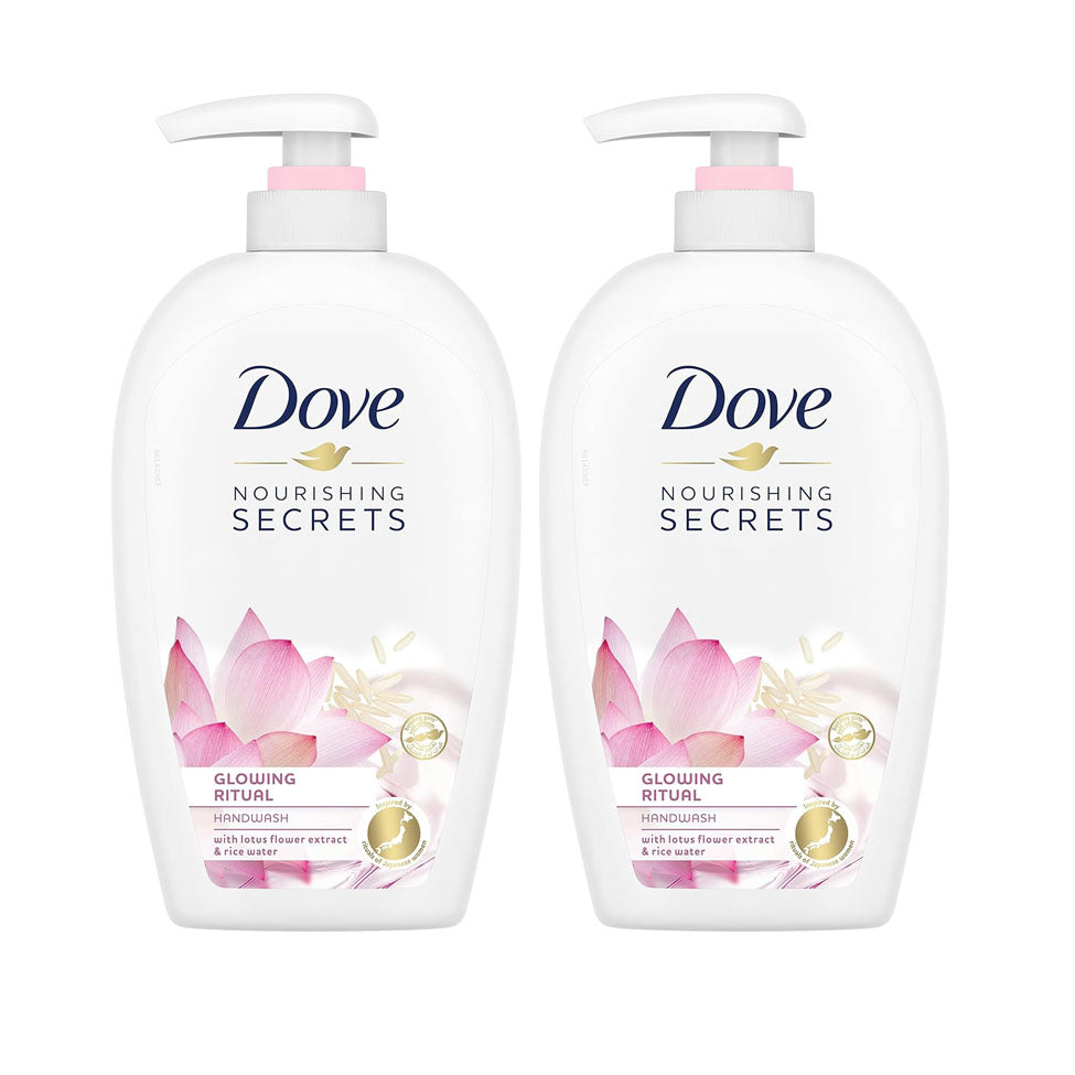 عرض دوف سائل يدين زهرة اللوتس وماء الأرز 500 مل ×2