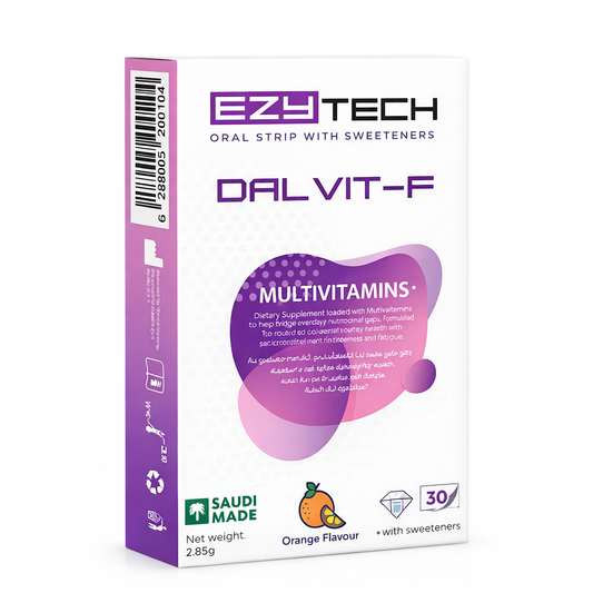 EzyTech DalVit-F Multivitamin Oral Strips Orange Flavor -30 Strips