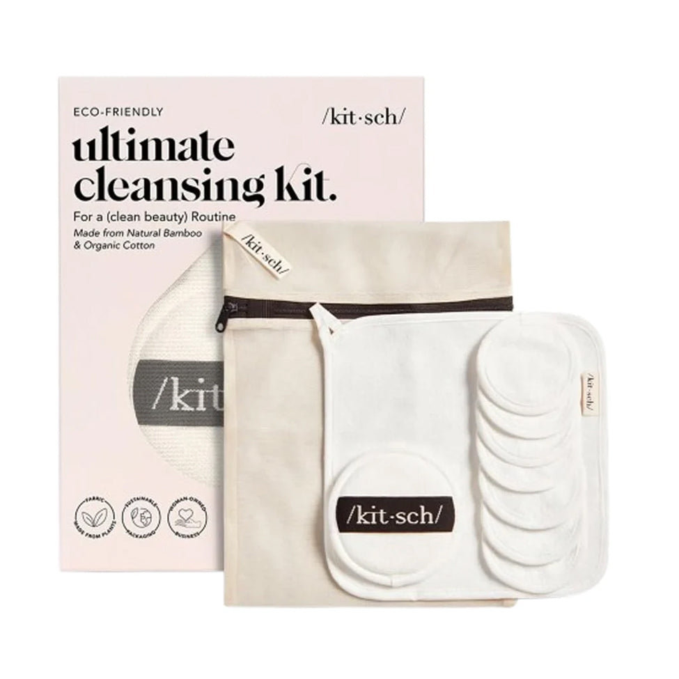 Complete Cleaning Set, Makeup Remover Pads and Wipes, 10 Pieces, by Kitsch