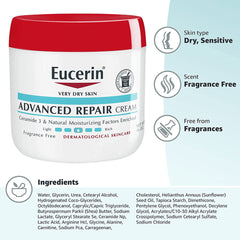 Eucerin Advanced Fragrance-Free Repair Cream 454 gm