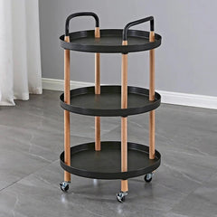 عربية مشاغل دائرية 3 ادوار لون اسود مع ذهبي |  صيدلية.كوم.