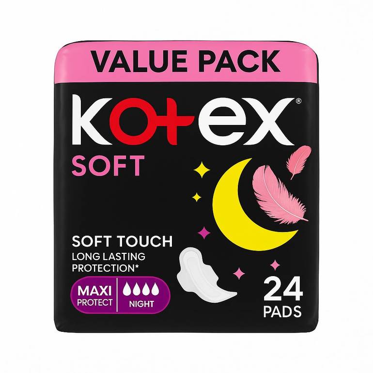 Kotex Maxi Soft Night Pads 24 Pads