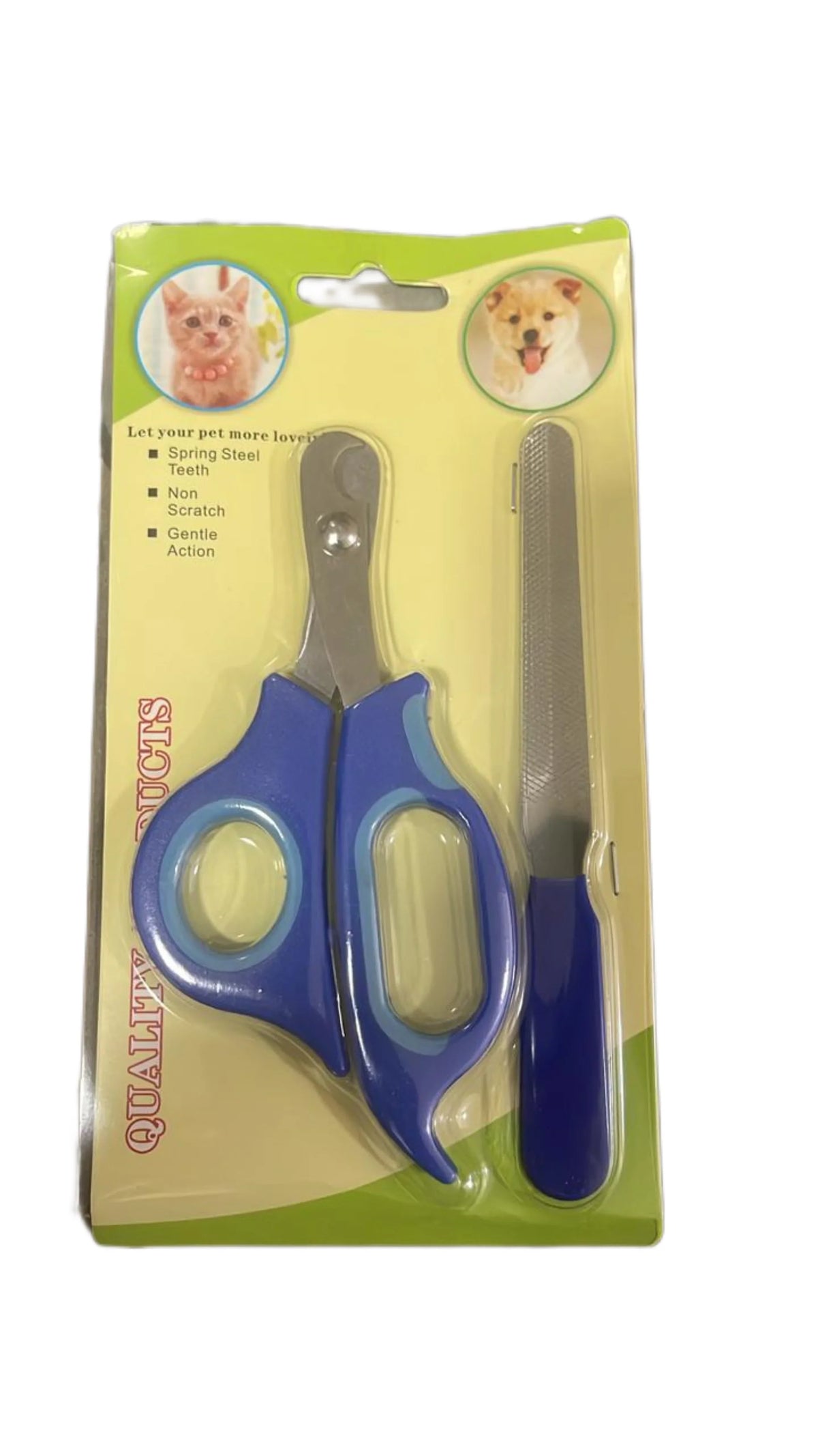 مقص اظافر مدخل كبير مع مبرد للقطط الوان متعددة |  صيدلية.كوم.