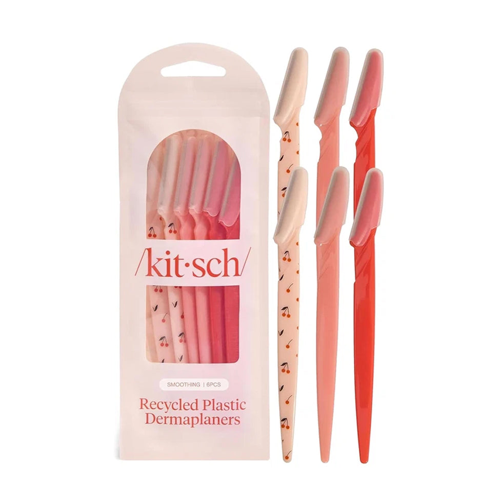 Kitsch Cherry Blossom Dermaplaner Facial Razors, 6 Pieces