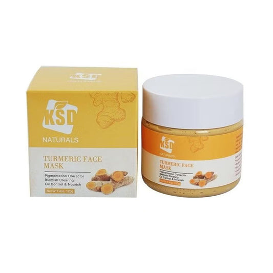قناع تقشير الوجه بالكركم من كيه اس دي 120 غم أصفر