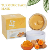 4- قناع تقشير الوجه بالكركم من كيه اس دي 120 غم أصفر