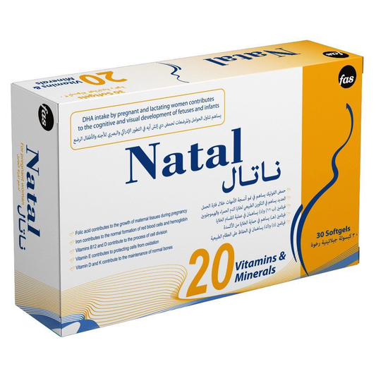 Natal multivitamin for pregnancy 30 capsules 