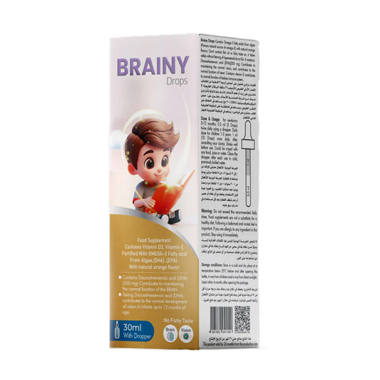 Brainy Drops Multivitamin with Omega-3 for Kids, 30 ml by Advance Health