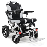 كرسي كهربائي قابل للطي خفيف الوزن - قوة مزدوجة - يتحمّل حتى 135 كجم