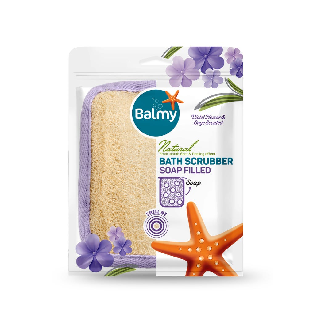 Palmy Natural Body Loofah Soap Scrub