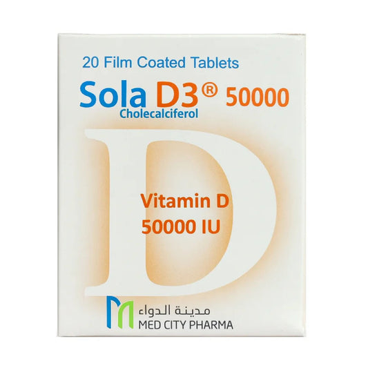 Sola Vitamin D 50000 IU 20 Tablets