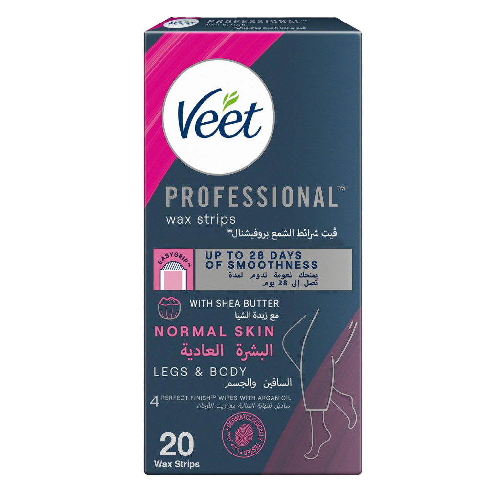 Veet wax strips for normal skin 20 pieces