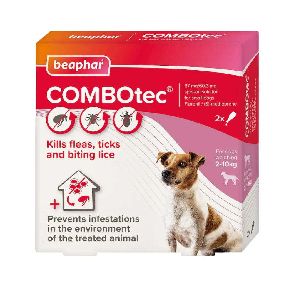 بيفار كومبوتيك قطرة لعلاج البراغيث والقراد والقمل للكلاب الصغيرة (10-2 كيلو) 67x2 مغ |  صيدلية.كوم.