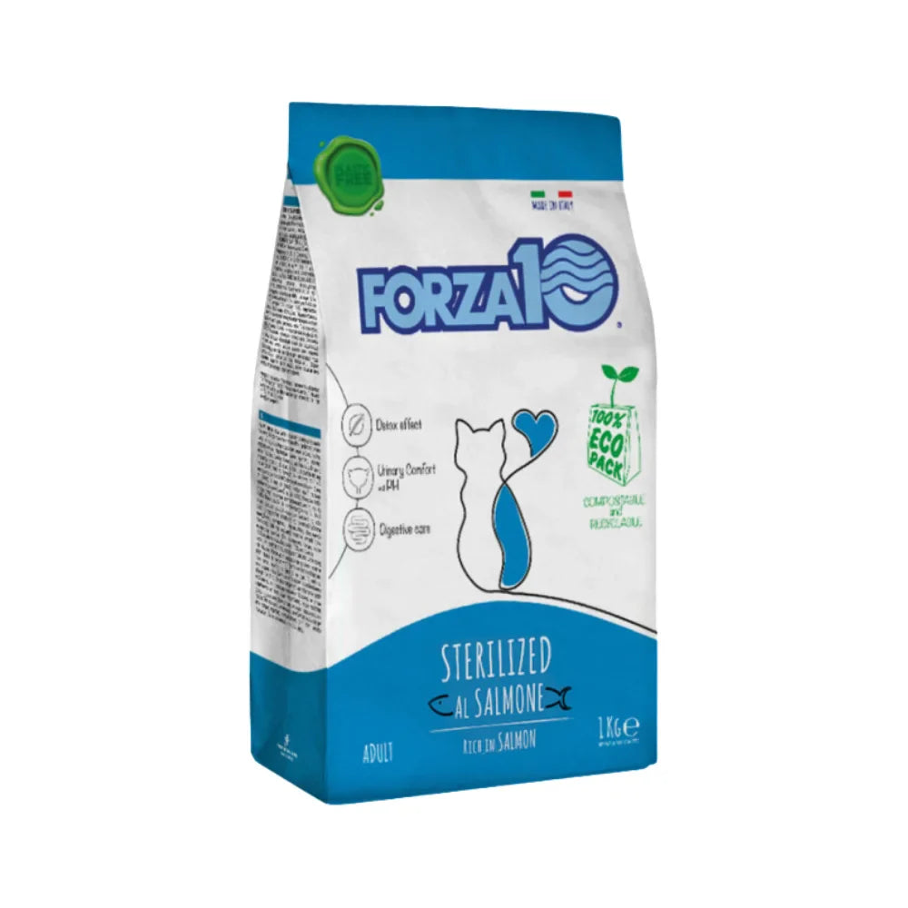 فورزا 10 طعام جاف للقطط المعقمة سلمون |  صيدلية.كوم.