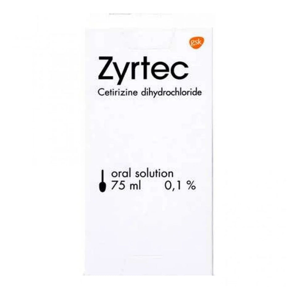 Zyrtec 0.1% syrup 75 ml