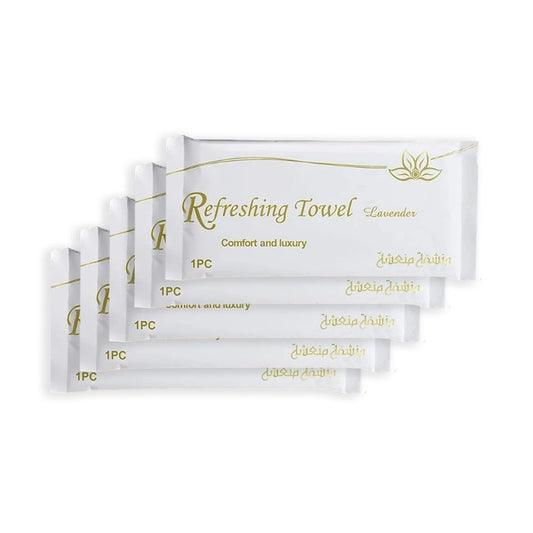 منشفة منعشة برائحة اللافندر عبوة 5 حبات