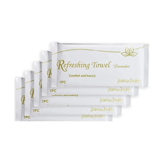 منشفة منعشة برائحة اللافندر عبوة 5 حبات