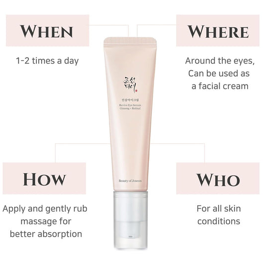 بيوتي اوف جوسون كريم لشد العين بالريتينول والجينسنغ 30 مل |  صيدلية.كوم.