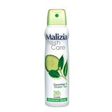 Malizia Deodorant Spray Fresh Care Green Tea and Cucumber -150ml 