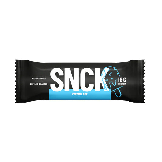 SNCK Caramel And Hazelnut Flavored Protein Bar 16g Protein No Added Sugar