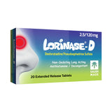 Lorinase-D 2.5/120mg 20 Tablets