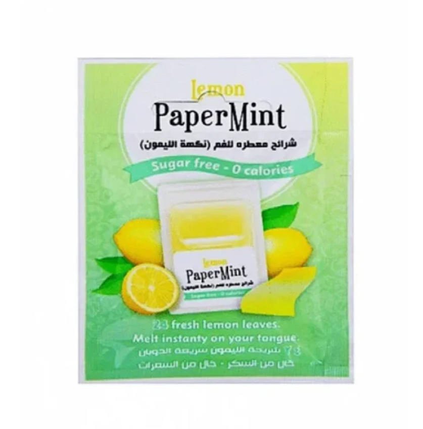 بيبير منتس شرائح الليمون المعطرة للفم