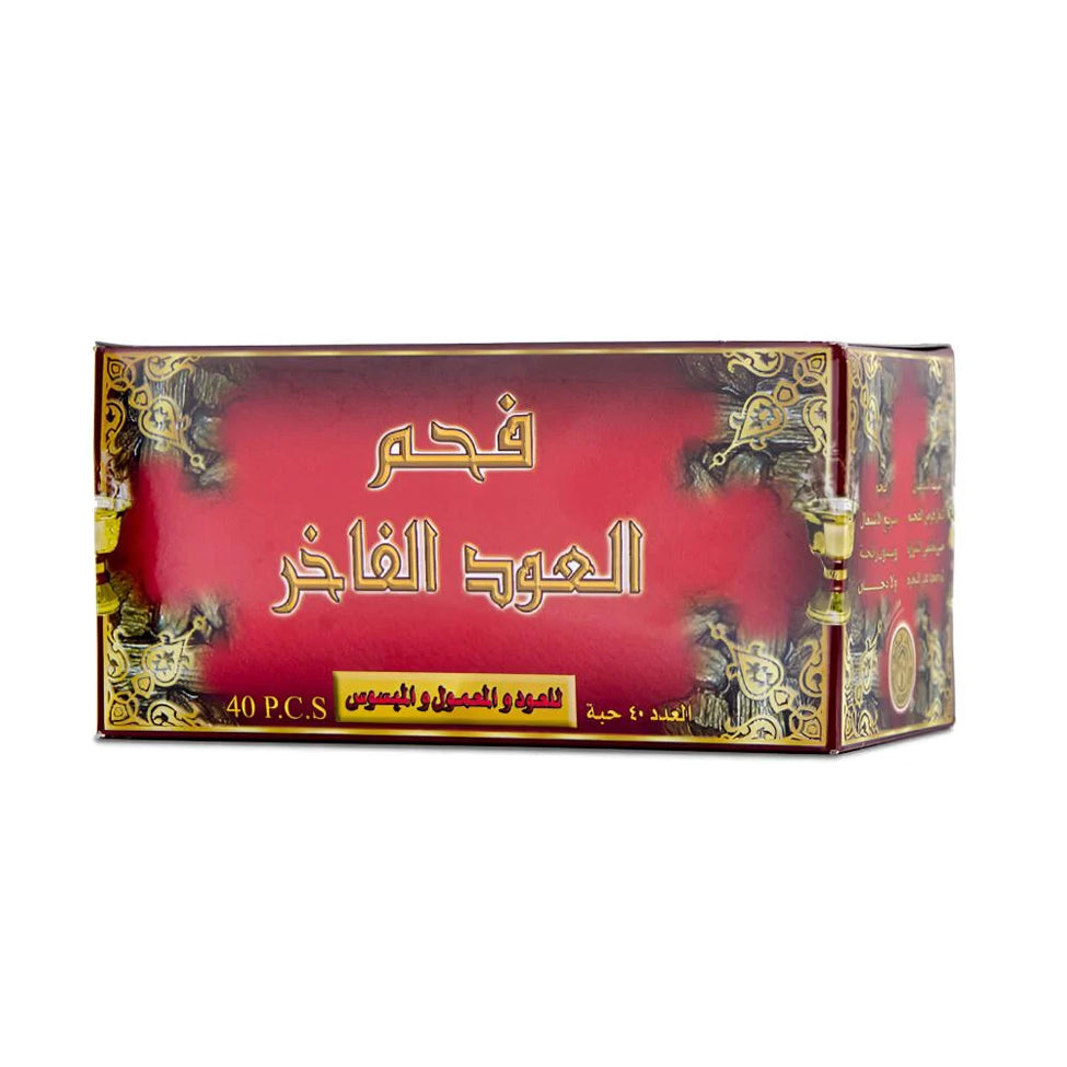 سدر الخليج فحم العود الفاخر 40 قطعة